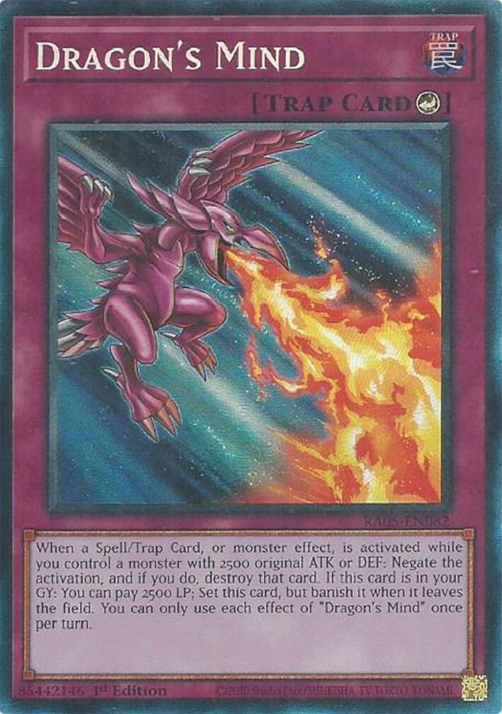 Dragon's Mind (Collector's Rare) [RA05-EN082] Collector's Rare | Exor Games Summserside