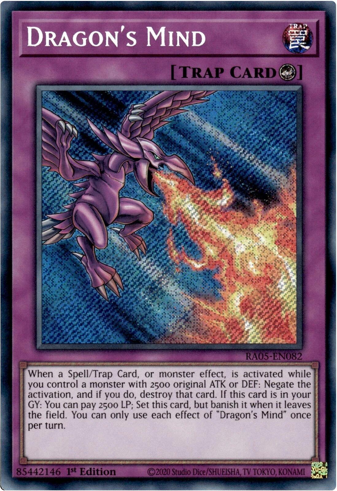Dragon's Mind (Secret Rare) [RA05-EN082] Secret Rare | Exor Games Summserside