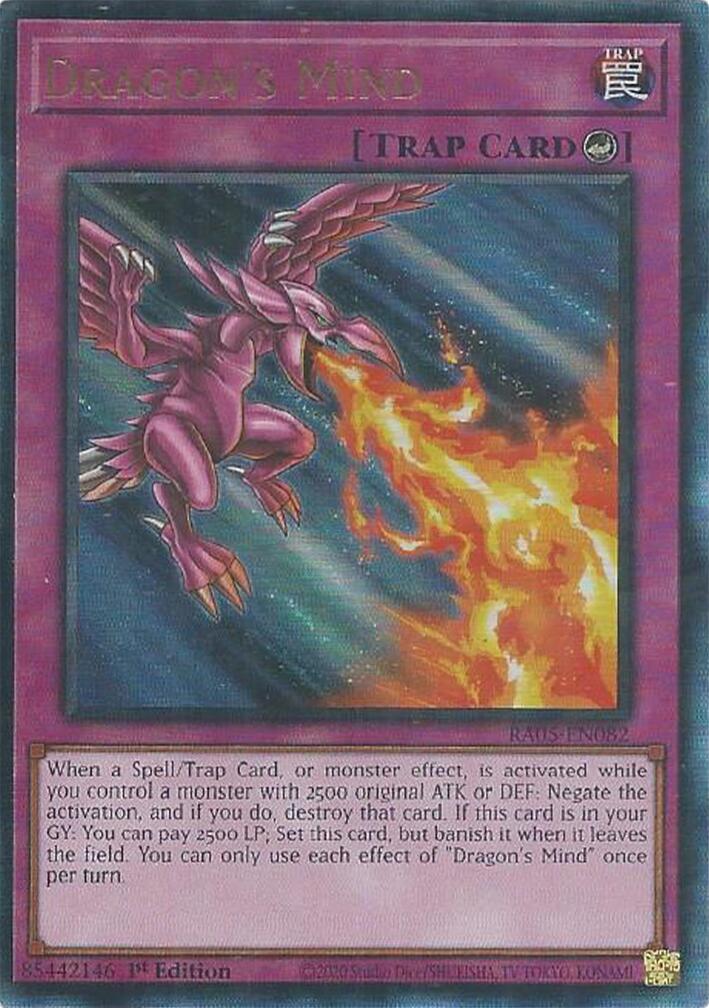 Dragon's Mind (Ultimate Rare) [RA05-EN082] Ultimate Rare | Exor Games Summserside
