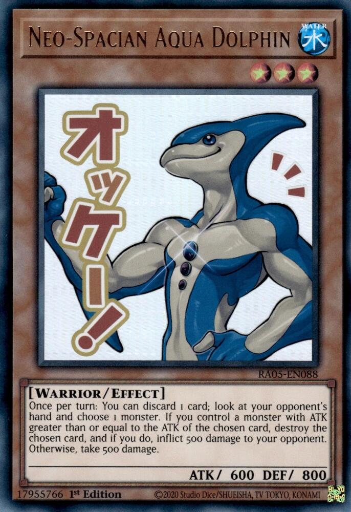 Neo-Spacian Aqua Dolphin [RA05-EN088] Ultra Rare | Exor Games Summserside