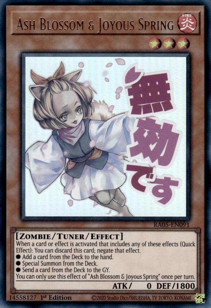Ash Blossom & Joyous Spring [RA05-EN091] Ultra Rare | Exor Games Summserside