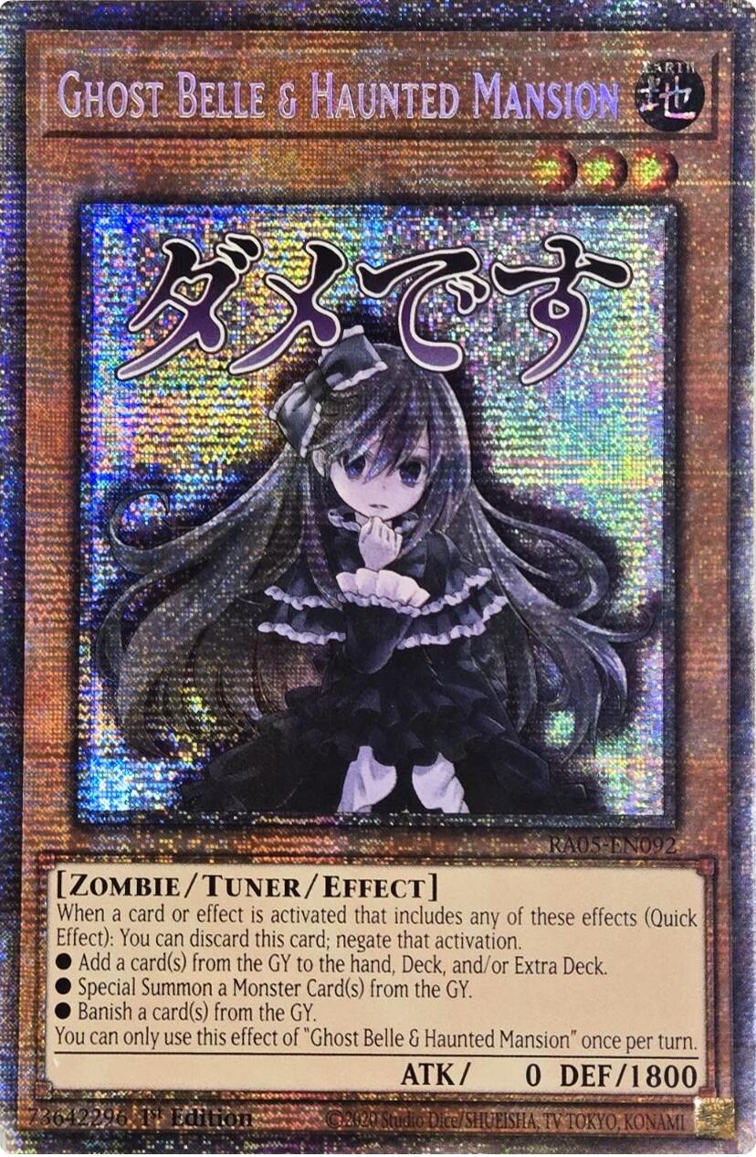 Ghost Belle & Haunted Mansion (Starlight Rare) [RA05-EN092] Starlight Rare | Exor Games Summserside