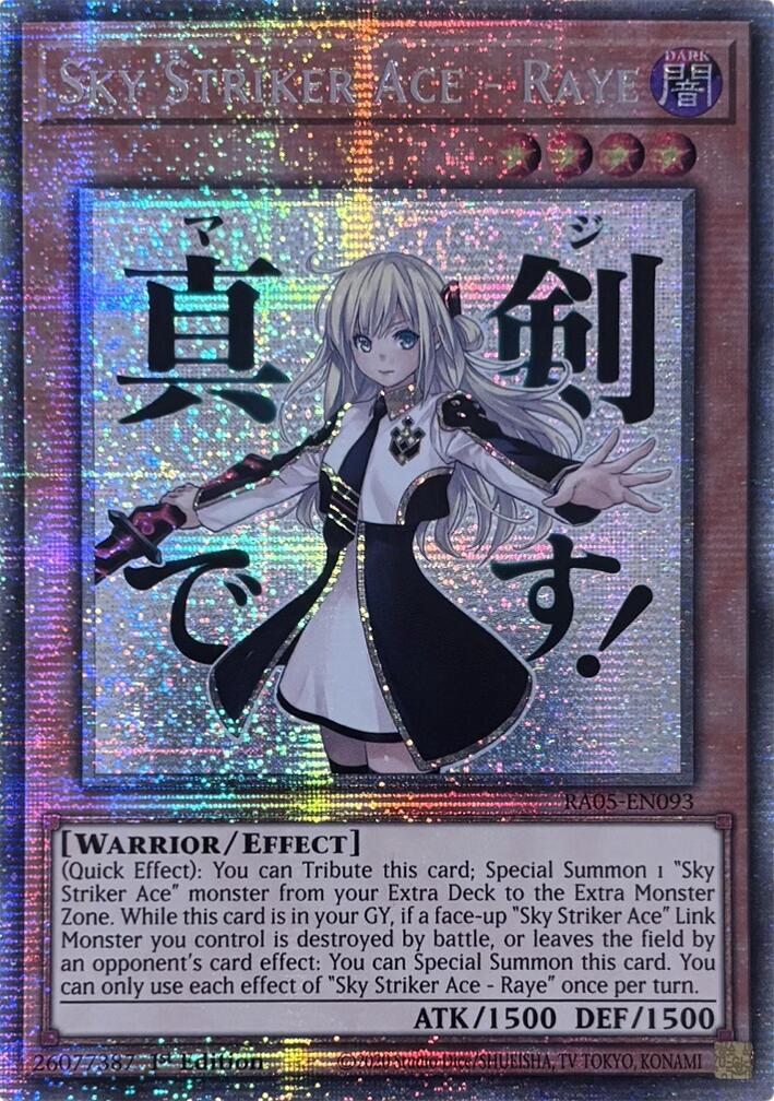 Sky Striker Ace - Raye (Starlight Rare) [RA05-EN093] Starlight Rare | Exor Games Summserside