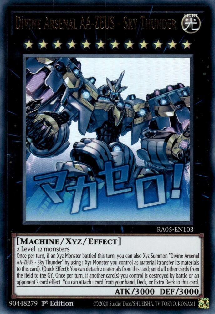 Divine Arsenal AA-ZEUS - Sky Thunder [RA05-EN103] Ultra Rare | Exor Games Summserside
