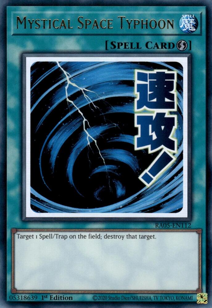 Mystical Space Typhoon [RA05-EN112] Ultra Rare | Exor Games Summserside