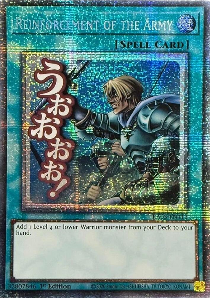 Reinforcement of the Army (Starlight Rare) [RA05-EN113] Starlight Rare | Exor Games Summserside
