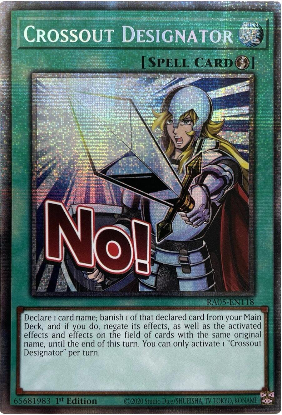 Crossout Designator (Starlight Rare) [RA05-EN118] Starlight Rare | Exor Games Summserside
