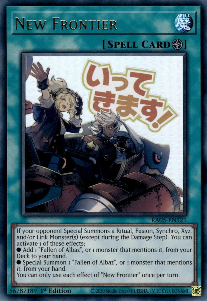 New Frontier [RA05-EN121] Ultra Rare | Exor Games Summserside