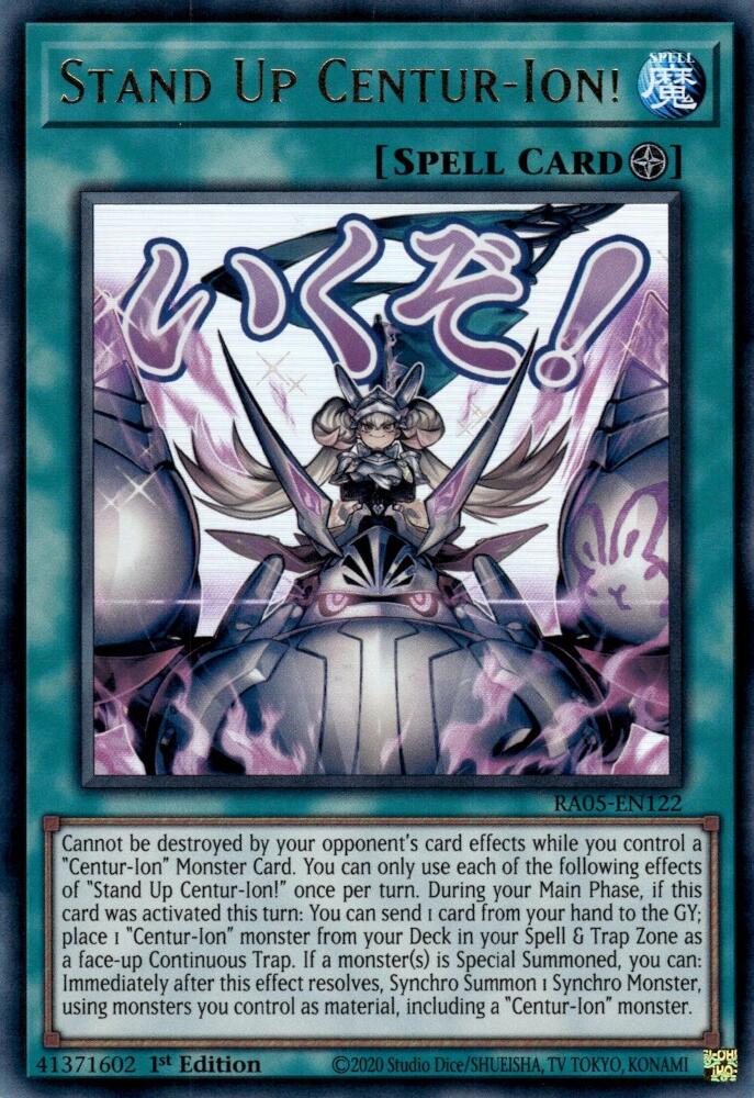 Stand Up Centur-Ion! [RA05-EN122] Ultra Rare | Exor Games Summserside