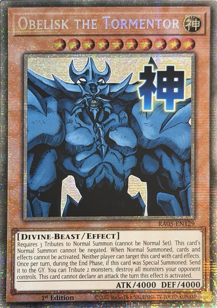 Obelisk the Tormentor (Starlight Rare) [RA05-EN129] Starlight Rare | Exor Games Summserside
