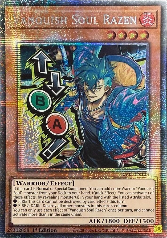 Vanquish Soul Razen (Starlight Rare) (Stamp) [RA05-EN134] Starlight Rare | Exor Games Summserside