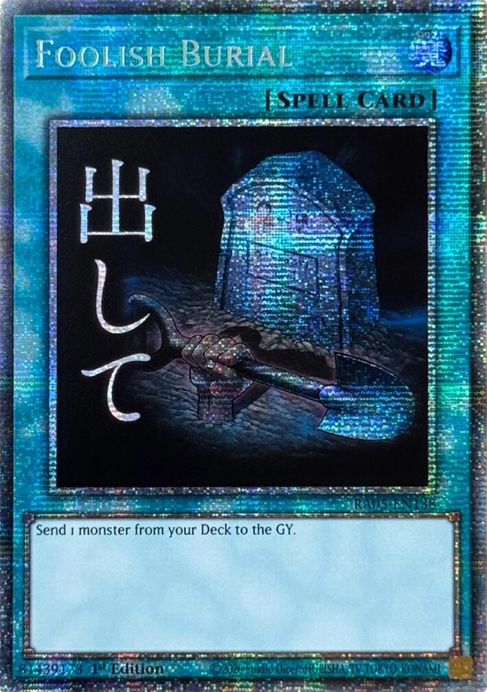 Foolish Burial (Starlight Rare) [RA05-EN138] Starlight Rare | Exor Games Summserside