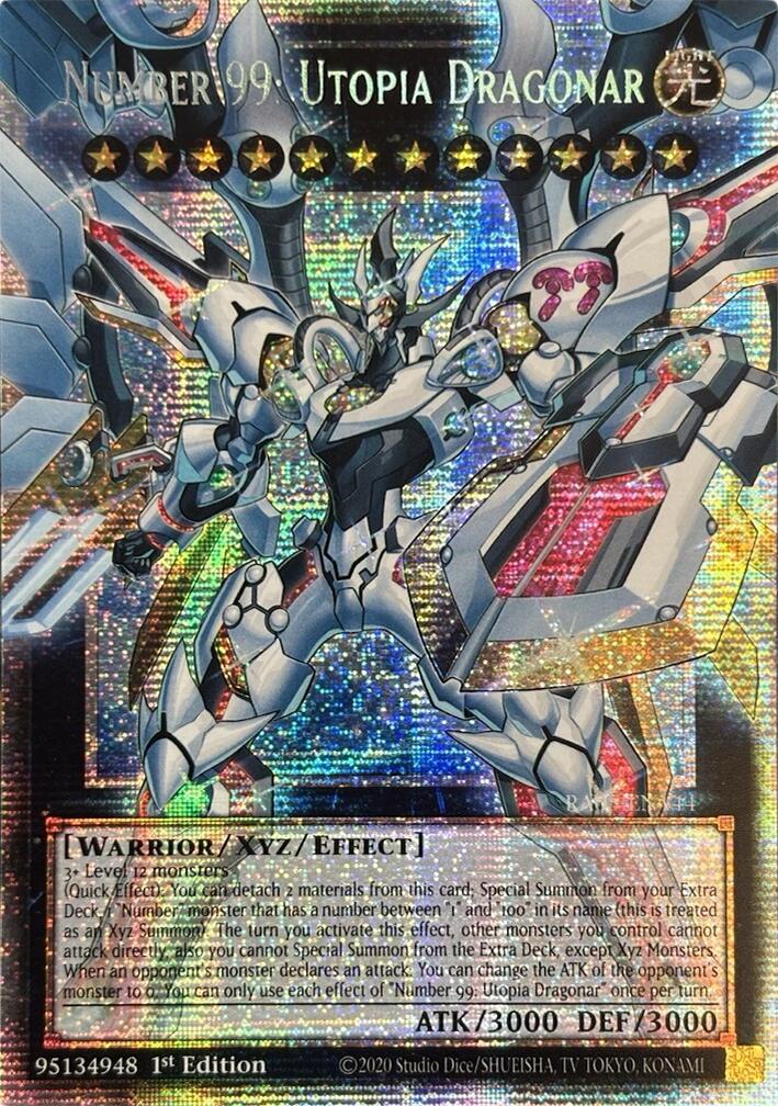 Number 99: Utopia Dragonar (Starlight Rare) [RA05-EN144] Starlight Rare | Exor Games Summserside