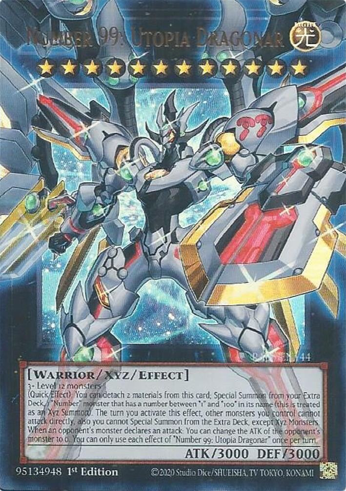 Number 99: Utopia Dragonar [RA05-EN144] Ultra Rare | Exor Games Summserside