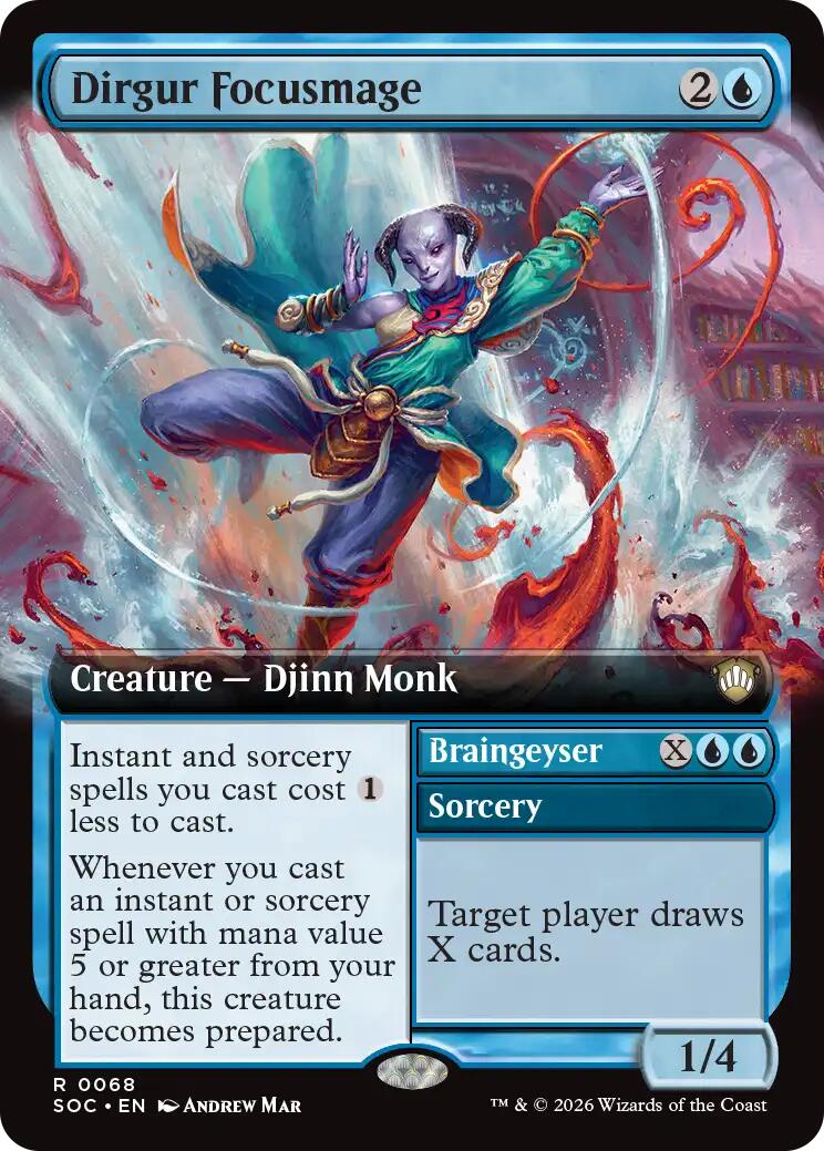 Dirgur Focusmage (Extended Art) [Secrets of Strixhaven Commander] | Exor Games Summserside