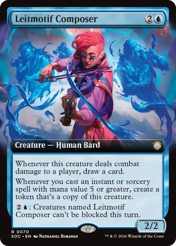 Leitmotif Composer (Extended Art) [Secrets of Strixhaven Commander] | Exor Games Summserside