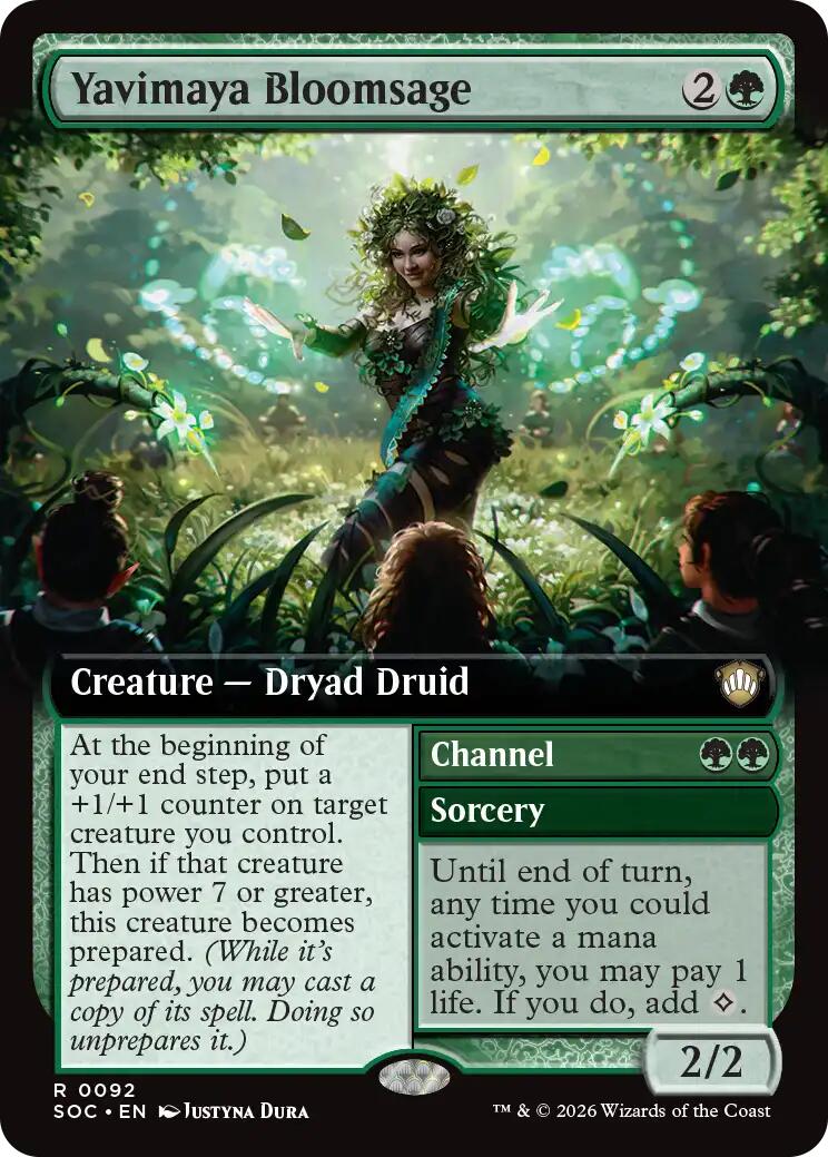 Yavimaya Bloomsage (Extended Art) [Secrets of Strixhaven Commander] | Exor Games Summserside