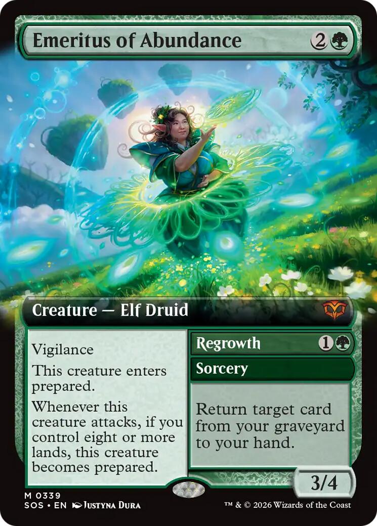 Emeritus of Abundance (Extended Art) [Secrets of Strixhaven] | Exor Games Summserside