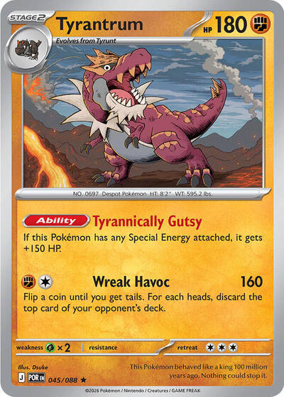 Tyrantrum (045/088) (Deck Exclusive) [Mega Evolution: Perfect Order] | Exor Games Summserside