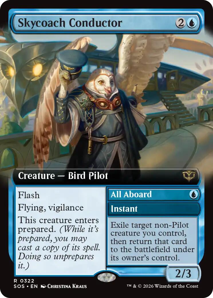 Skycoach Conductor (Extended Art) [Secrets of Strixhaven] | Exor Games Summserside