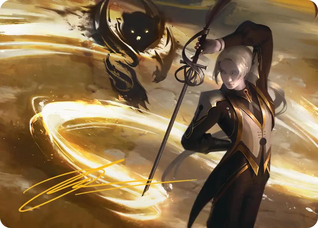 Rapier Wit Art Card (Gold-Stamped Signature) [Secrets of Strixhaven Art Series] | Exor Games Summserside
