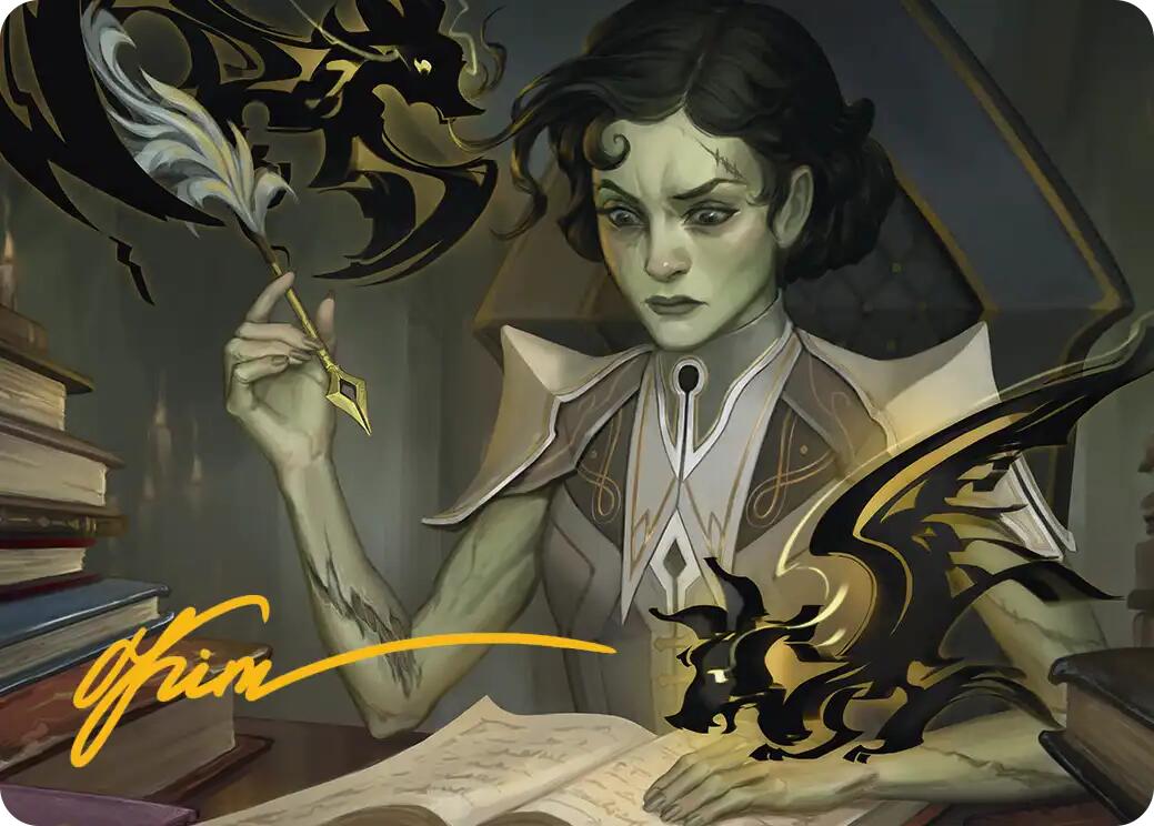 Eternal Student Art Card (Gold-Stamped Signature) [Secrets of Strixhaven Art Series] | Exor Games Summserside