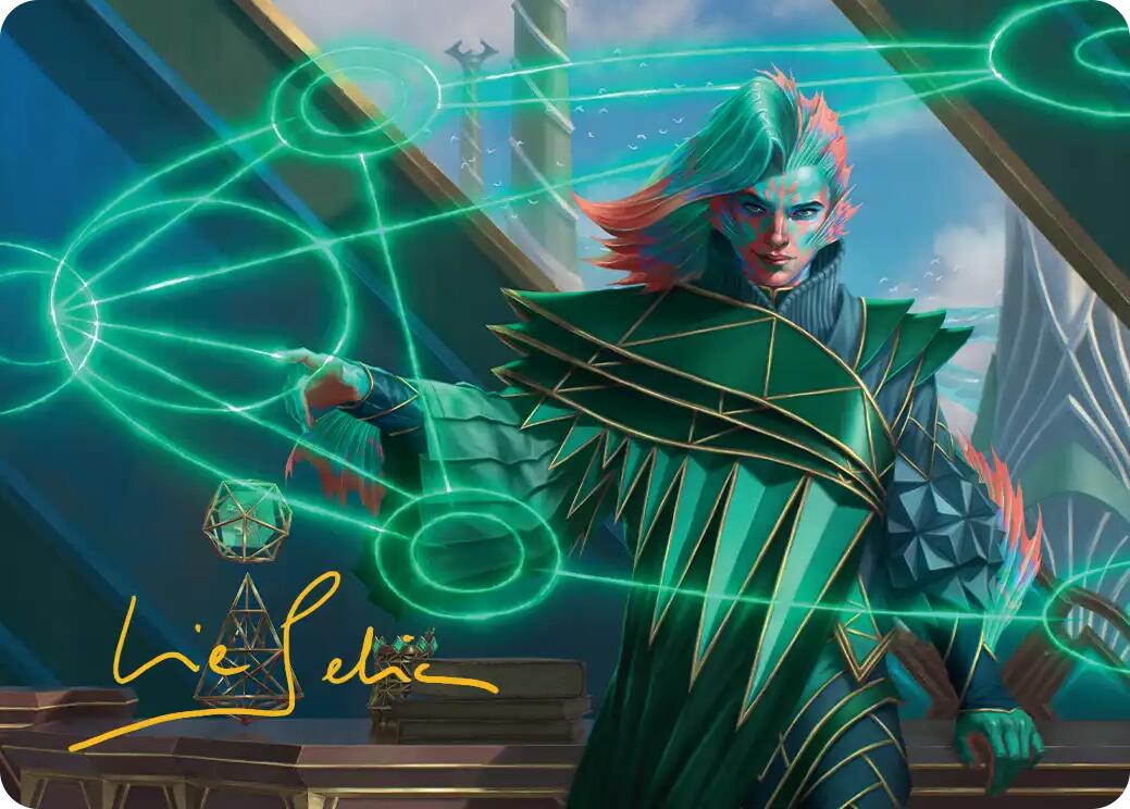 Nev, the Practical Dean Art Card (Gold-Stamped Signature) [Secrets of Strixhaven Art Series] | Exor Games Summserside