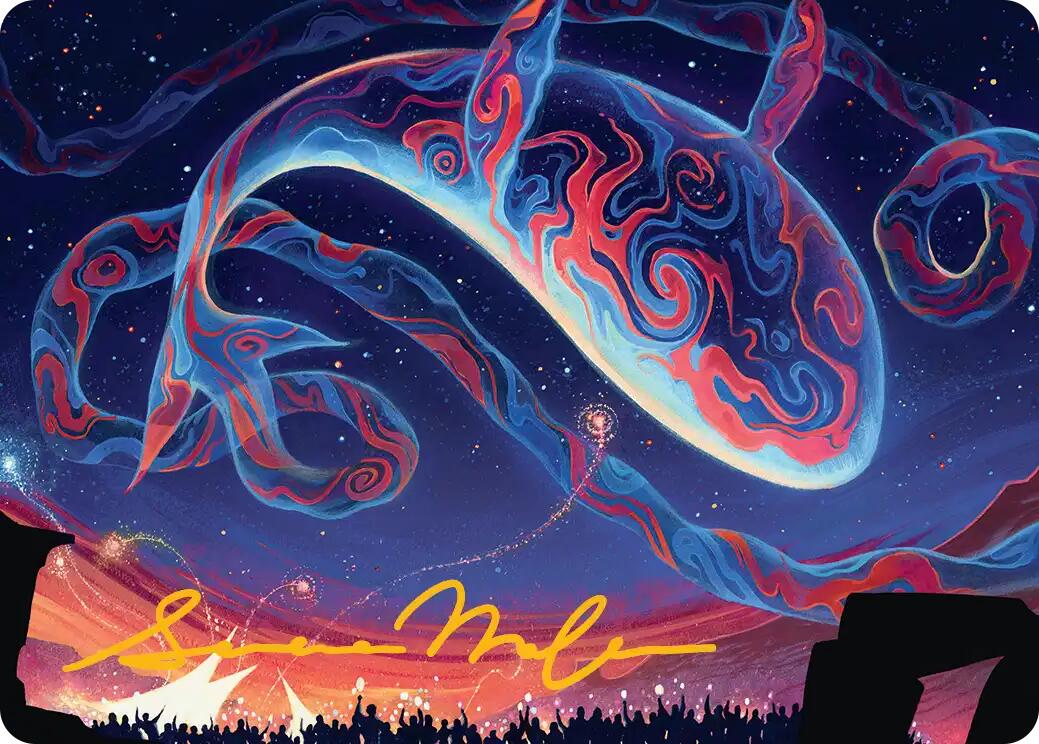 Spectacular Skywhale Art Card (Gold-Stamped Signature) [Secrets of Strixhaven Art Series] | Exor Games Summserside