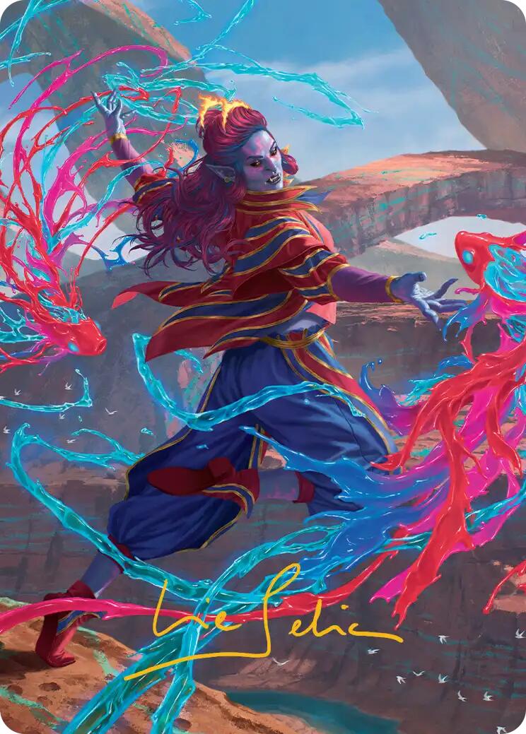 Rootha, Mastering the Moment Art Card (Gold-Stamped Signature) [Secrets of Strixhaven Art Series] | Exor Games Summserside