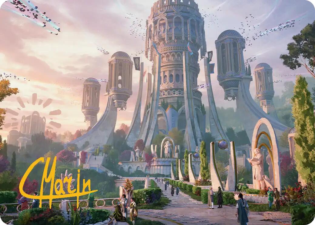 Command Tower Art Card (Gold-Stamped Signature) [Secrets of Strixhaven Art Series] | Exor Games Summserside