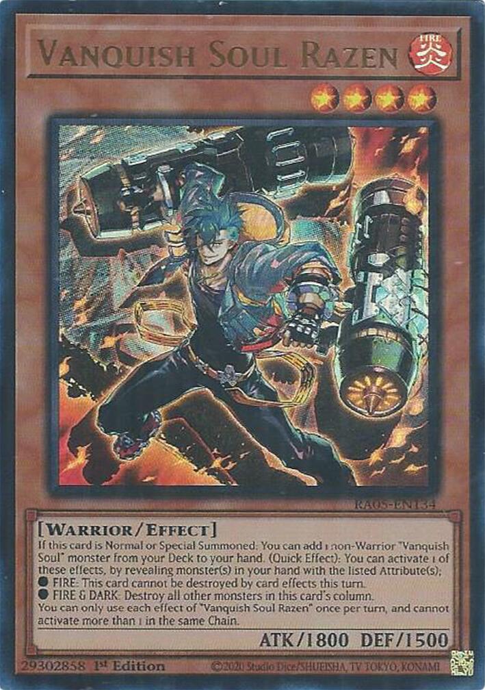 Vanquish Soul Razen (Ultra Rare) [RA05-EN134] Ultra Rare | Exor Games Summserside