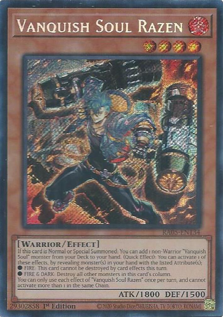 Vanquish Soul Razen (Secret Rare) [RA05-EN134] Secret Rare | Exor Games Summserside