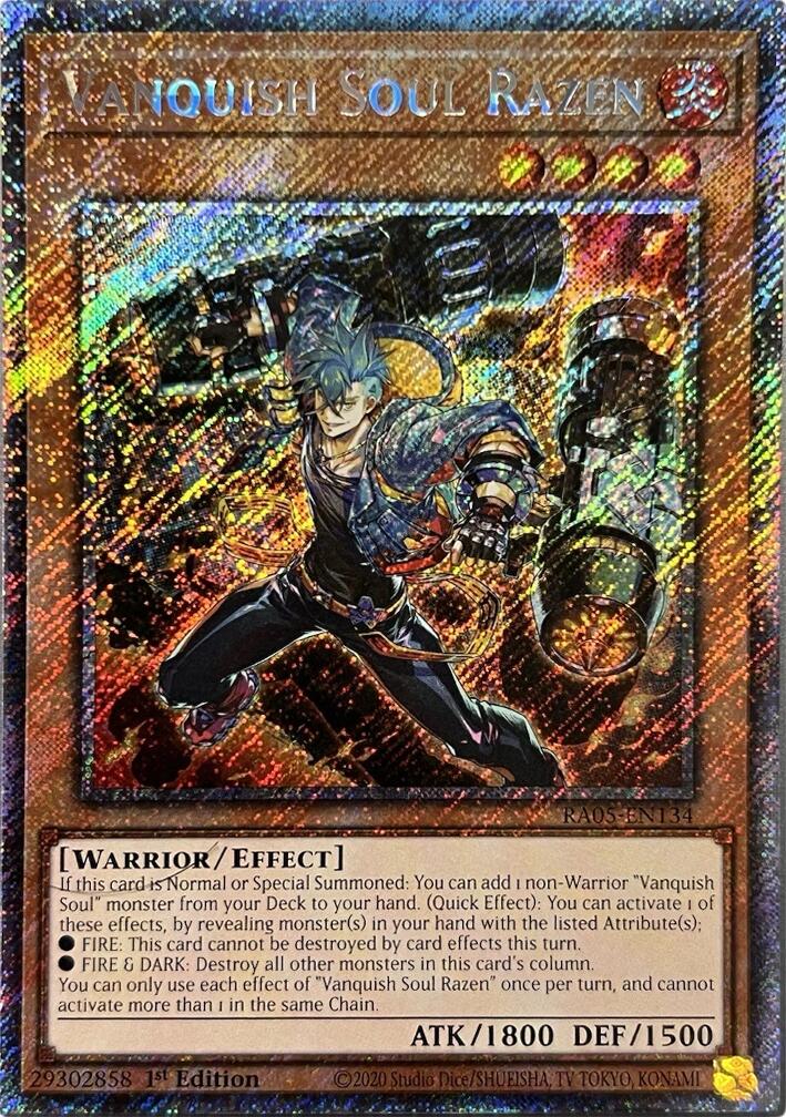 Vanquish Soul Razen (Platinum Secret Rare) [RA05-EN134] Platinum Secret Rare | Exor Games Summserside