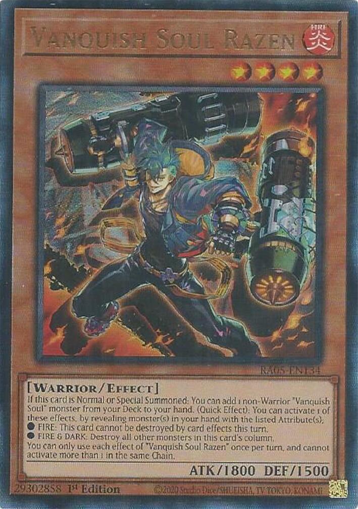 Vanquish Soul Razen (Ultimate Rare) [RA05-EN134] Ultimate Rare | Exor Games Summserside