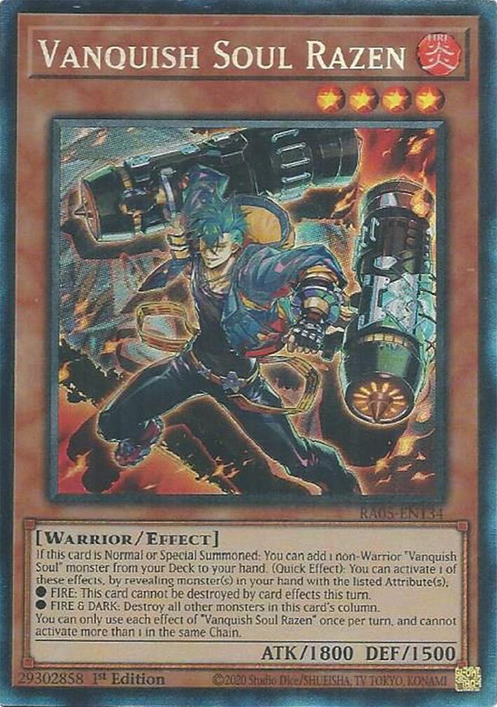 Vanquish Soul Razen (Collector's Rare) [RA05-EN134] Collector's Rare | Exor Games Summserside