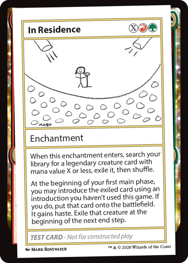 In Residence [Mystery Booster Playtest Cards] | Exor Games Summserside