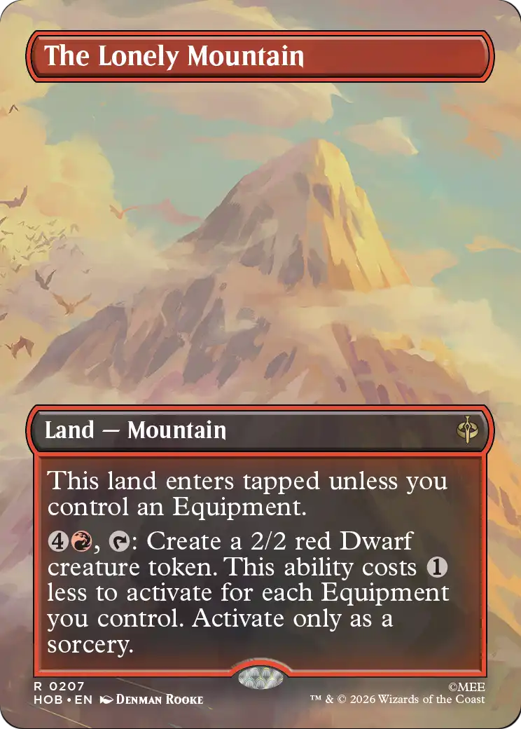 The Lonely Mountain (Borderless) (0207) [The Hobbit] | Exor Games Summserside