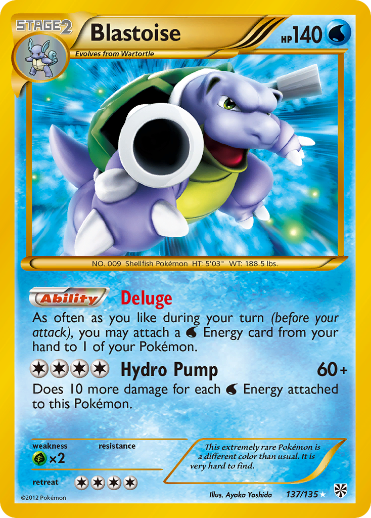 Blastoise (137/135) [Black & White: Plasma Storm] | Exor Games Summserside