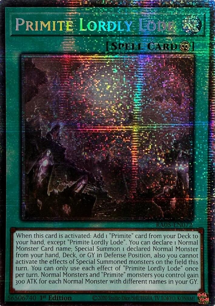 Primite Lordly Lode (Starlight Rare) [RA05-EN072] Starlight Rare | Exor Games Summserside