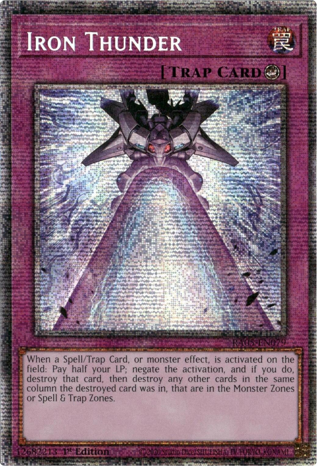 Iron Thunder (Starlight Rare) [RA05-EN079] Starlight Rare | Exor Games Summserside