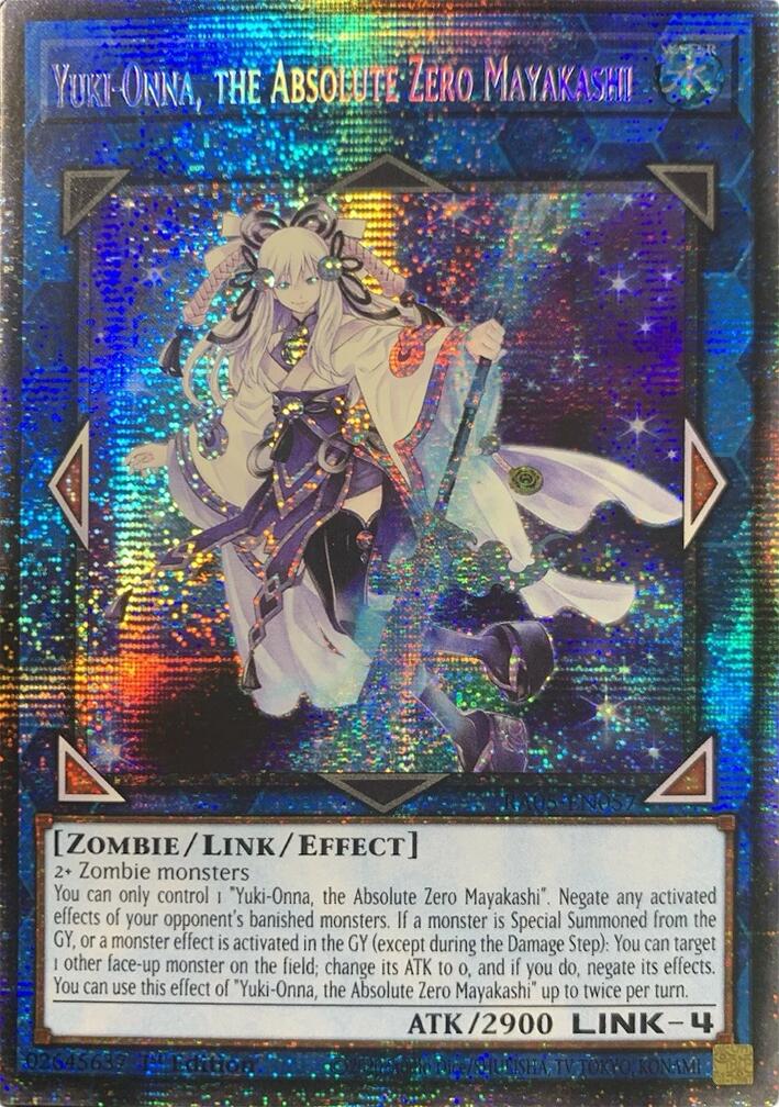 Yuki-Onna, the Absolute Zero Mayakashi (Starlight Rare) [RA05-EN057] Starlight Rare | Exor Games Summserside