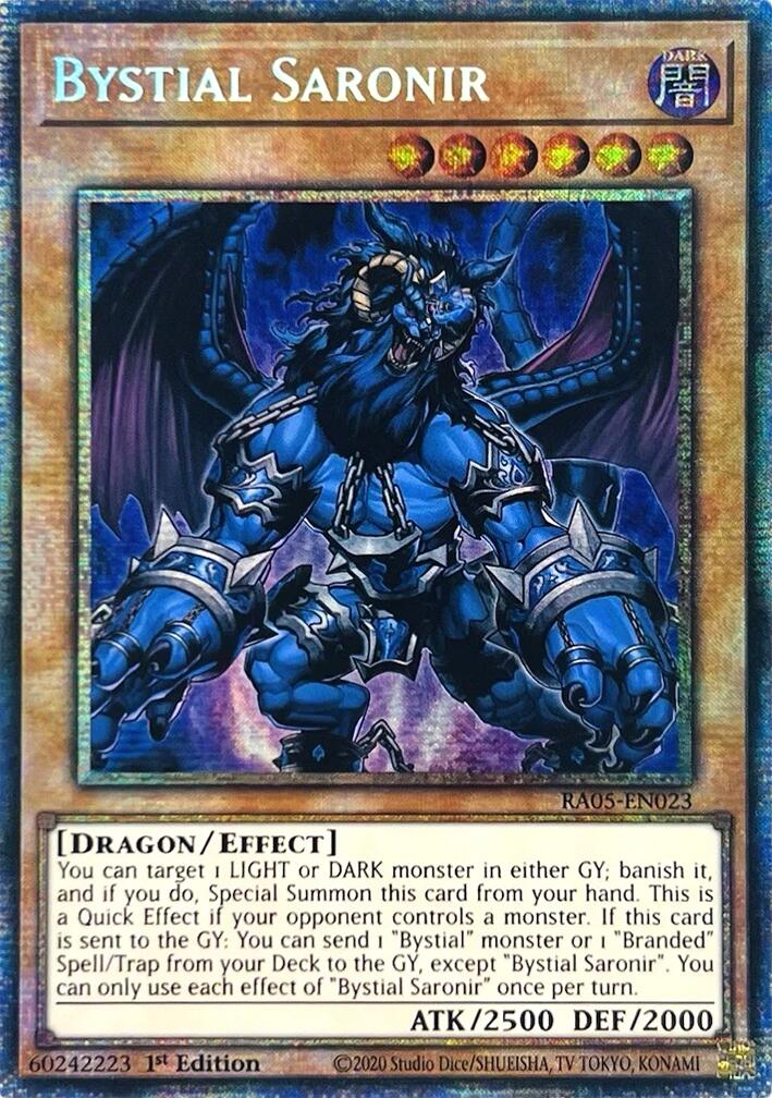 Bystial Saronir (Starlight Rare) [RA05-EN023] Starlight Rare | Exor Games Summserside