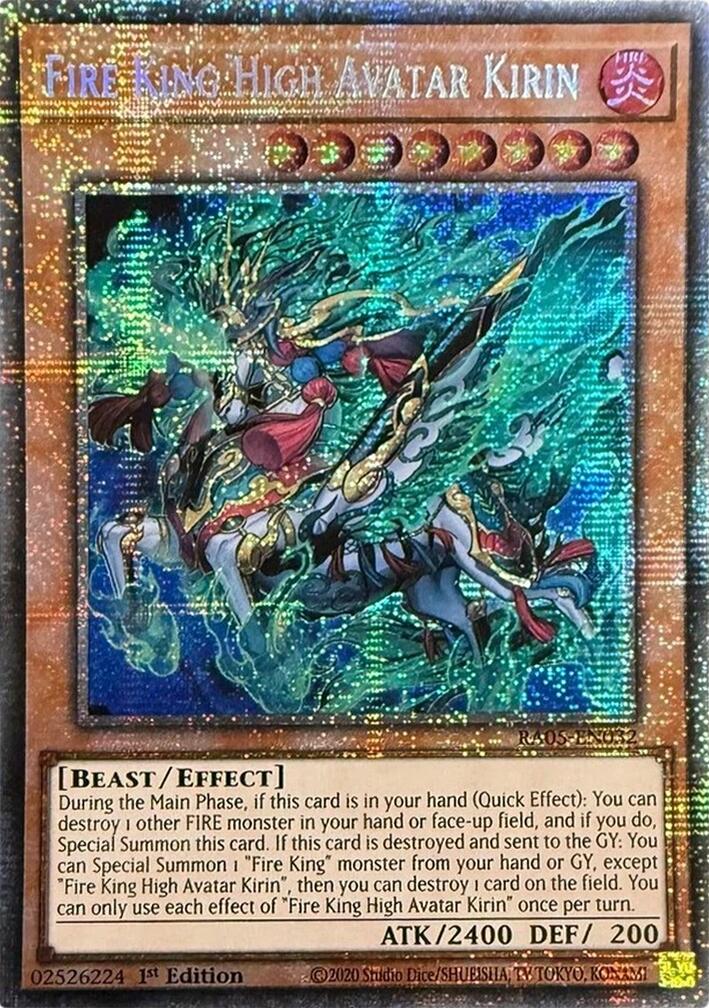 Fire King High Avatar Kirin (Starlight Rare) [RA05-EN032] Starlight Rare | Exor Games Summserside