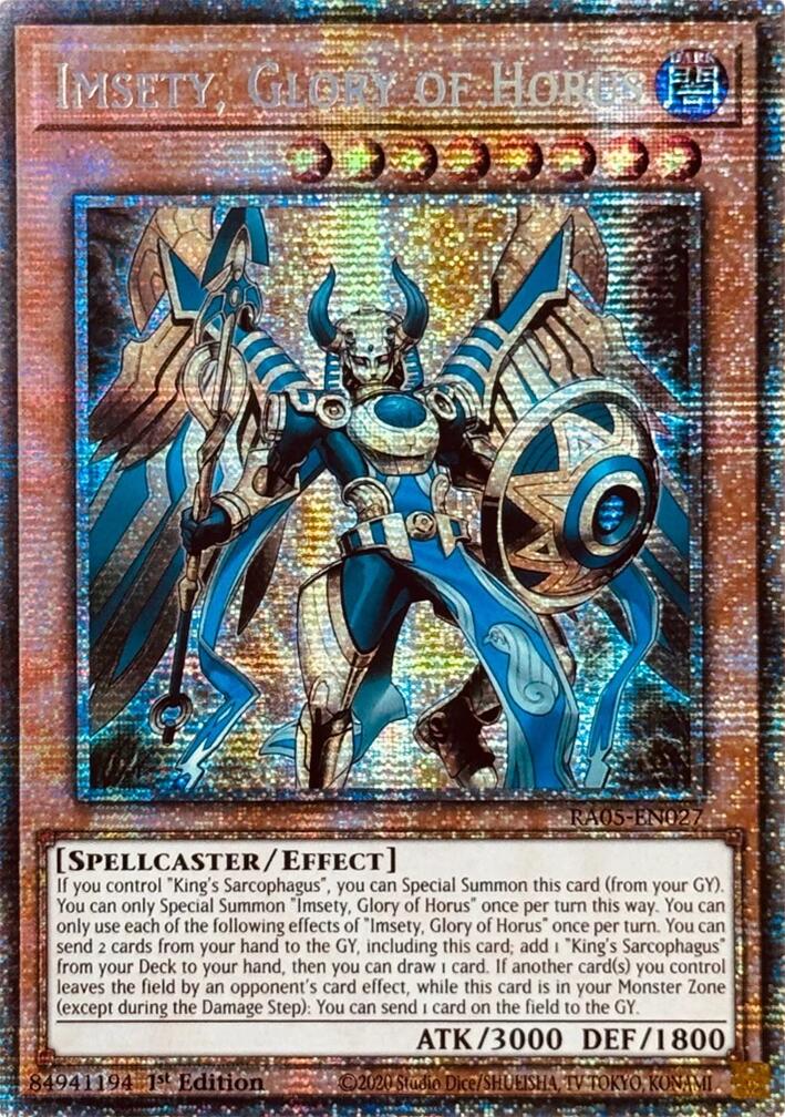 Imsety, Glory of Horus (Starlight Rare) [RA05-EN027] Starlight Rare | Exor Games Summserside