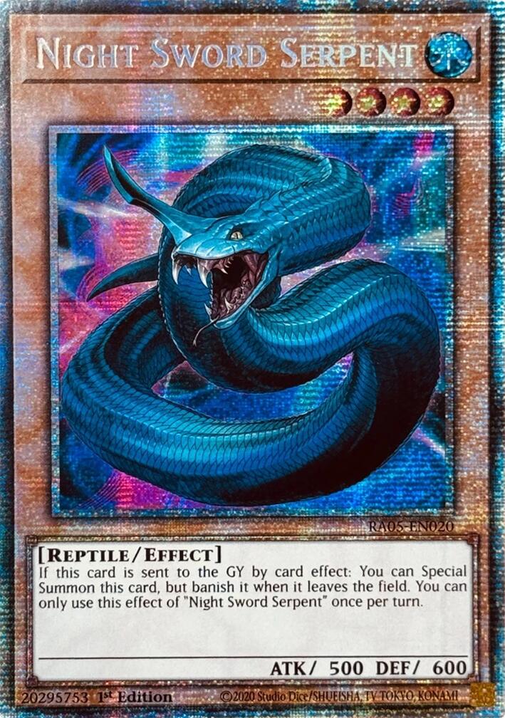 Night Sword Serpent (Starlight Rare) [RA05-EN020] Starlight Rare | Exor Games Summserside