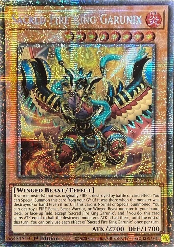 Sacred Fire King Garunix (Starlight Rare) [RA05-EN031] Starlight Rare | Exor Games Summserside