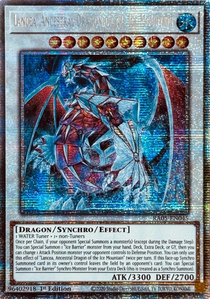 Lancea, Ancestral Dragon of the Ice Mountain (Starlight Rare) [RA05-EN045] Starlight Rare | Exor Games Summserside