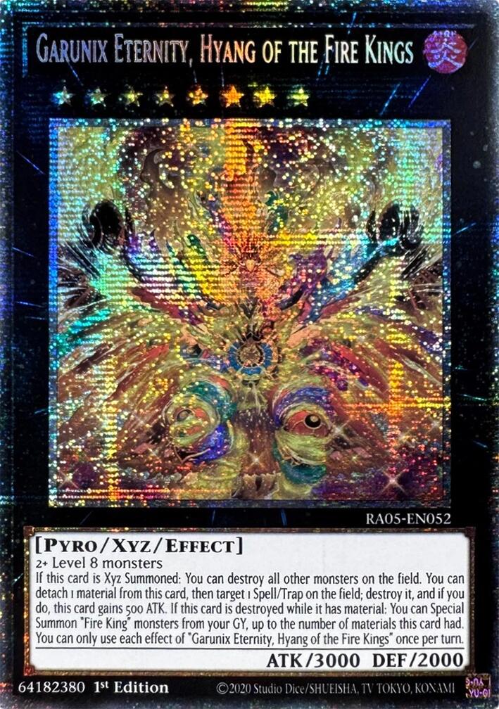 Garunix Eternity, Hyang of the Fire Kings (Starlight Rare) [RA05-EN052] Starlight Rare | Exor Games Summserside
