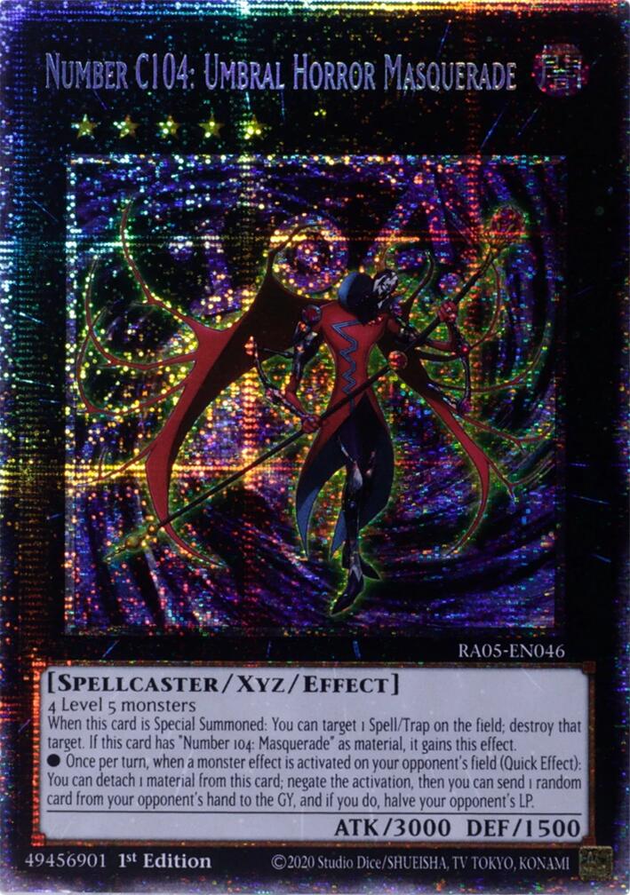 Number C104: Umbral Horror Masquerade (Starlight Rare) [RA05-EN046] Starlight Rare | Exor Games Summserside