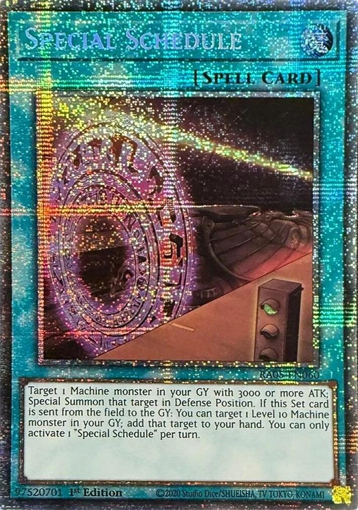 Special Schedule (Starlight Rare) [RA05-EN060] Starlight Rare | Exor Games Summserside